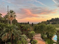 View from my room at sunset