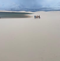 Pertinho dos lençóis!