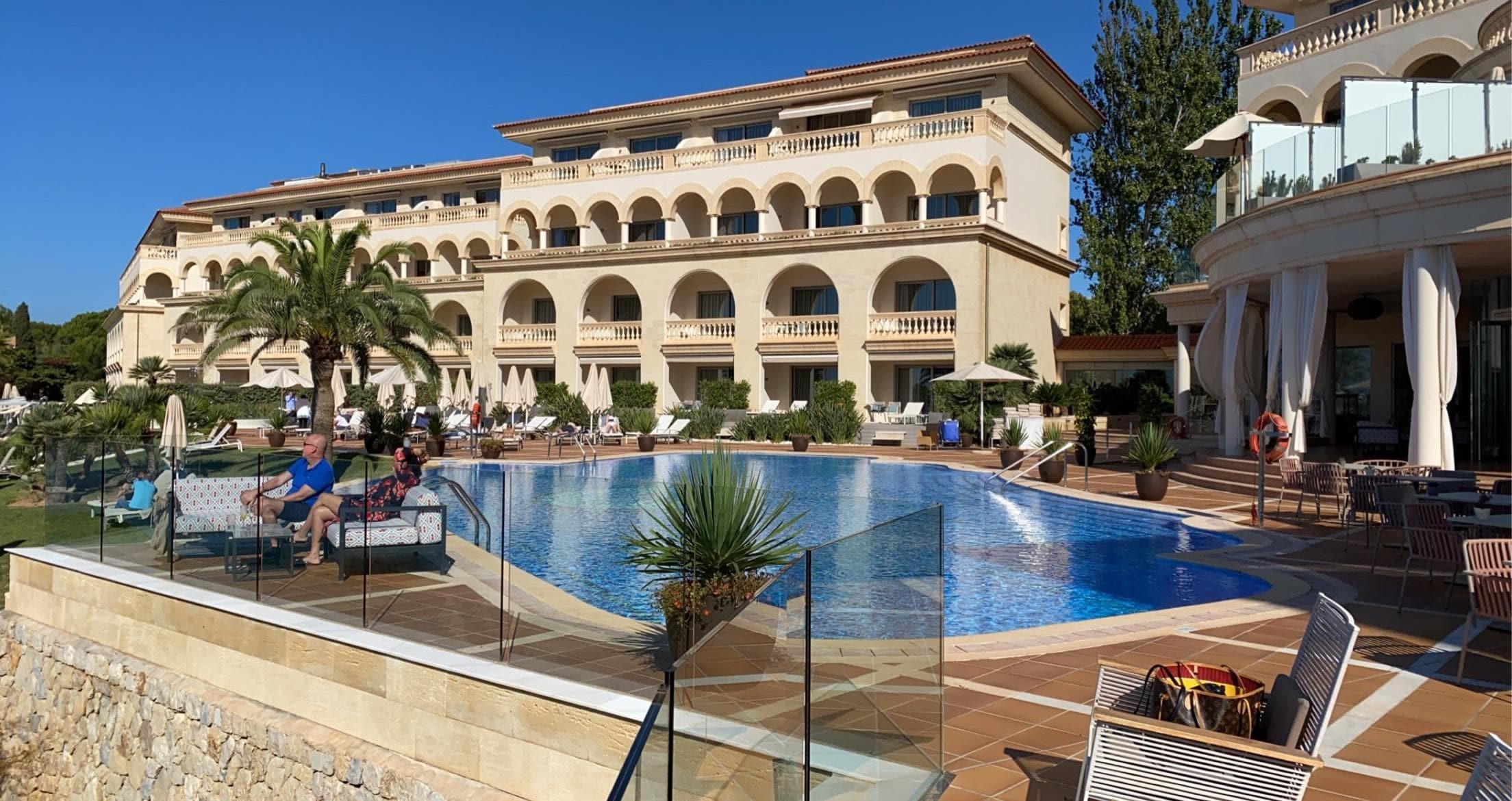 Hotel seen from beach side