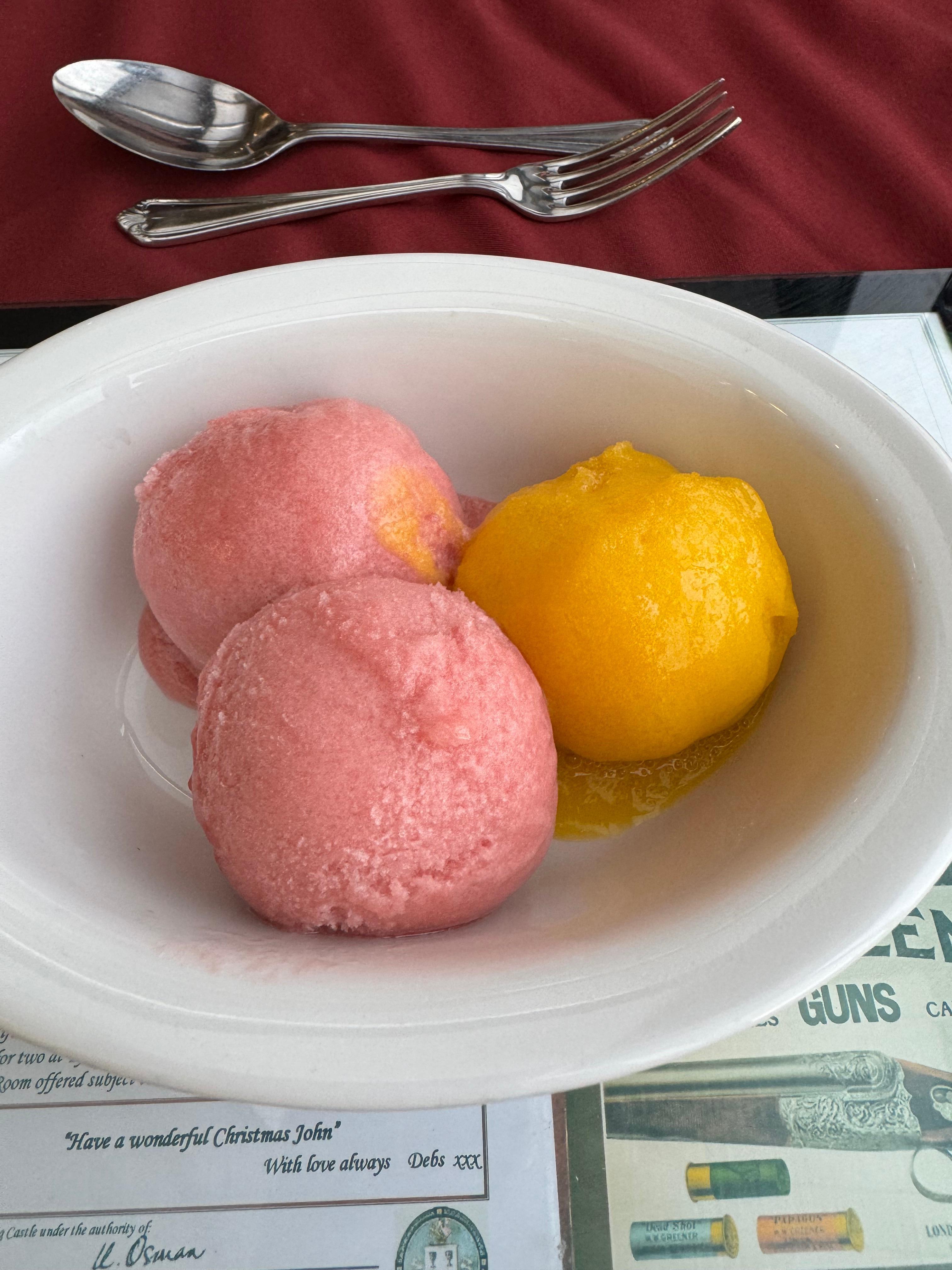 Vegan sorbet