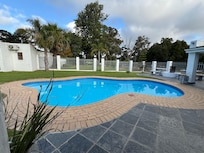 Lovely pool and looking towards horse paddock