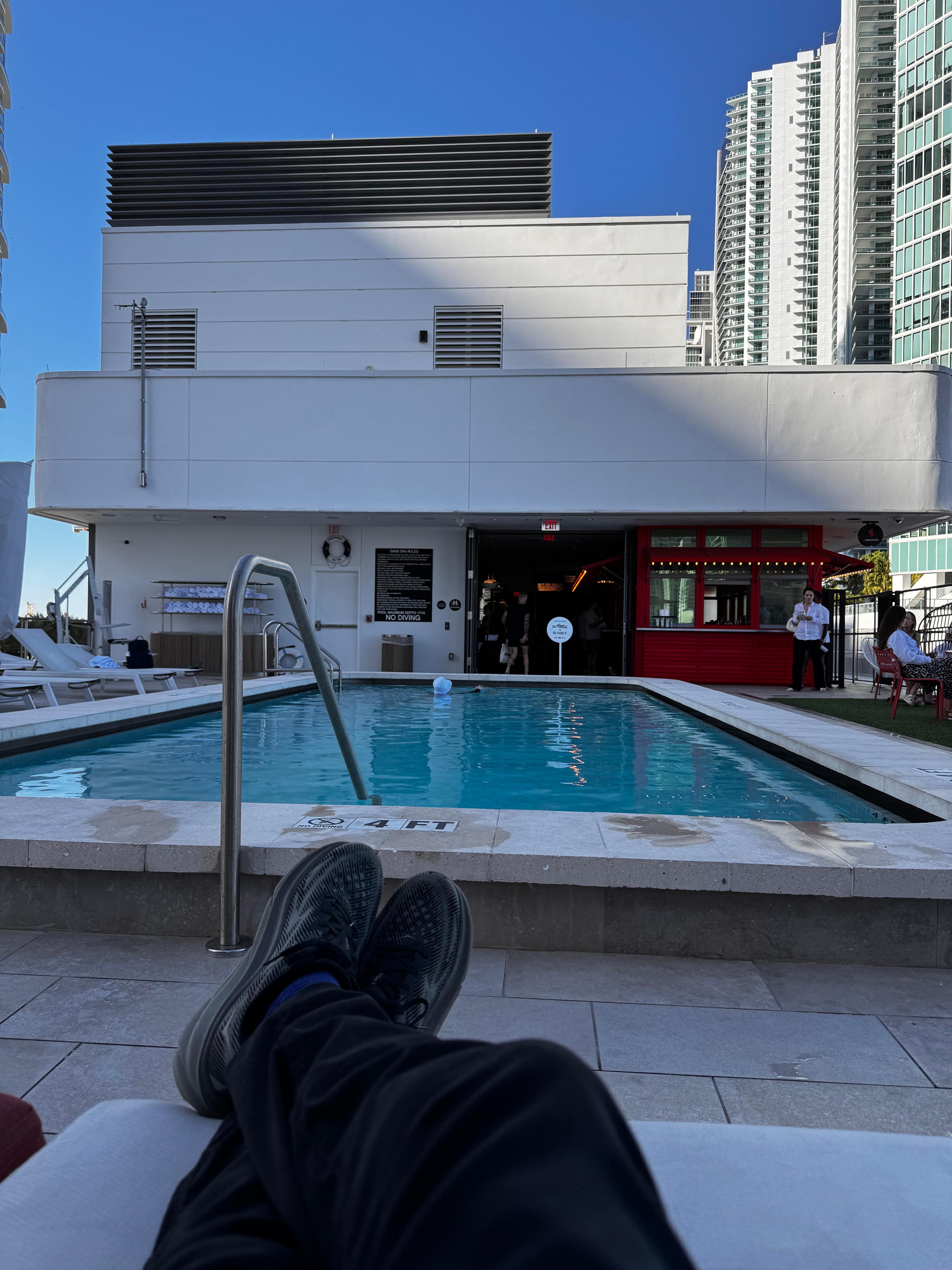 Rooftop pool