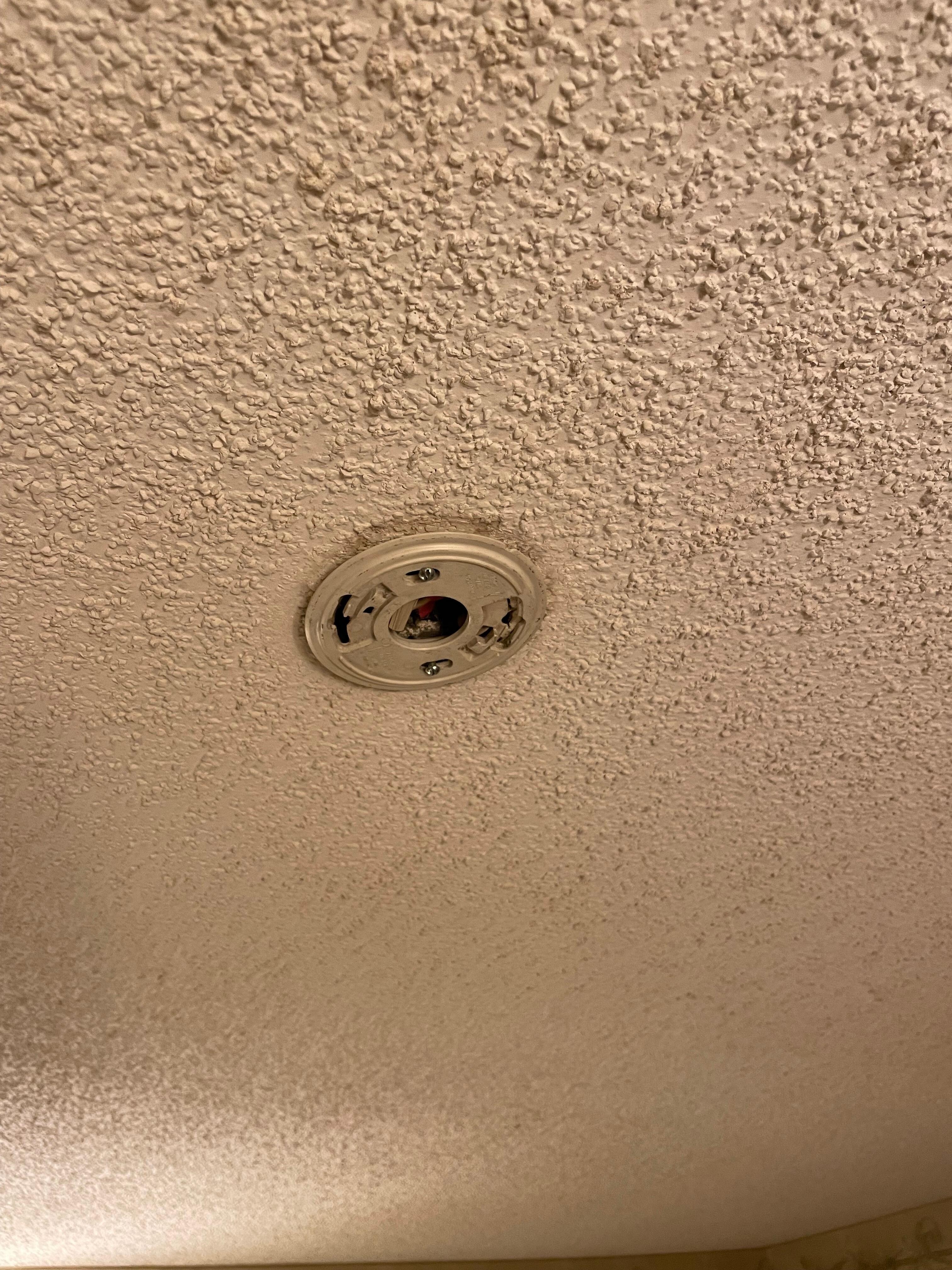 Smoke detector removed.