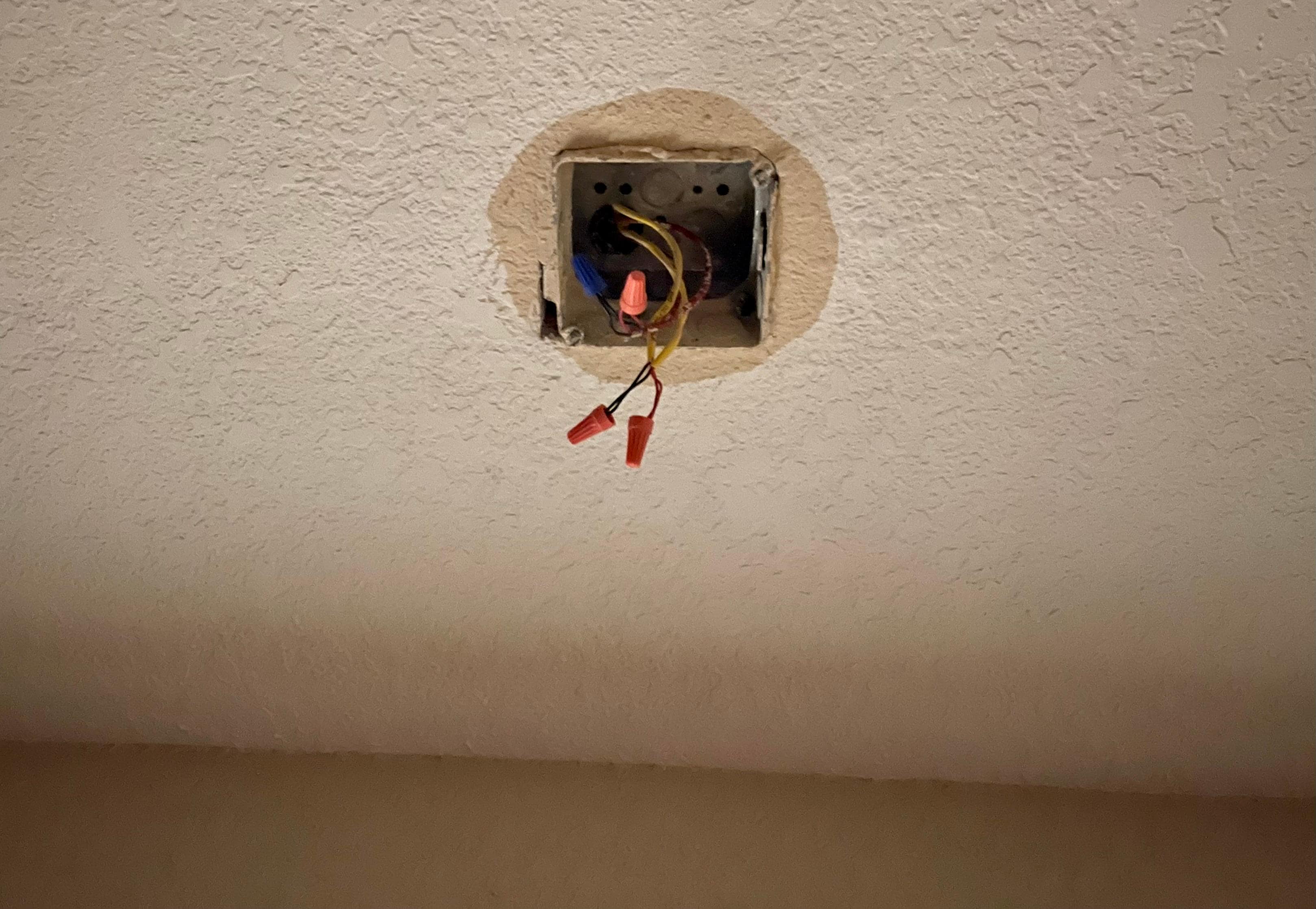 Smoke detector removed