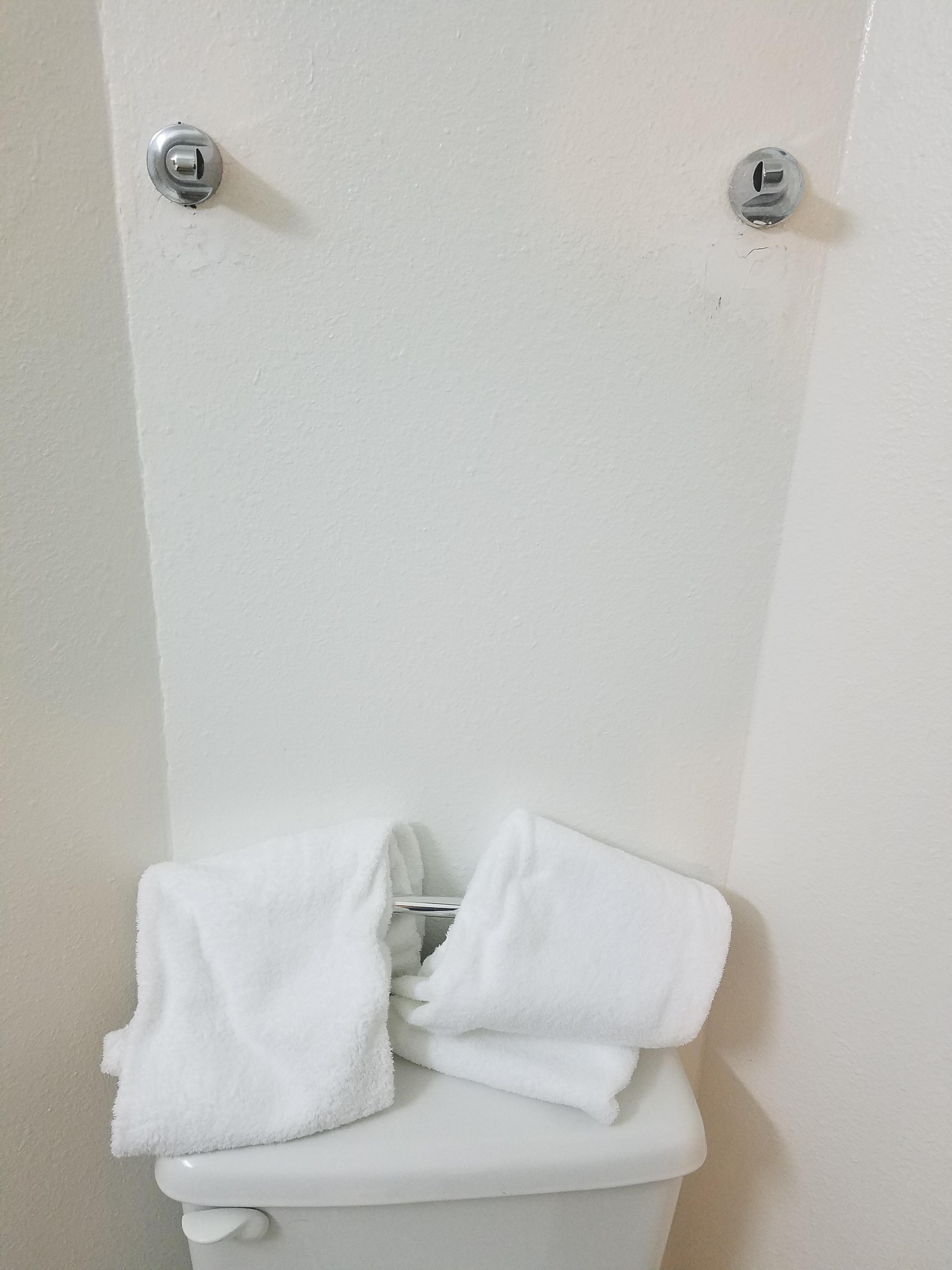 Broken towel rack