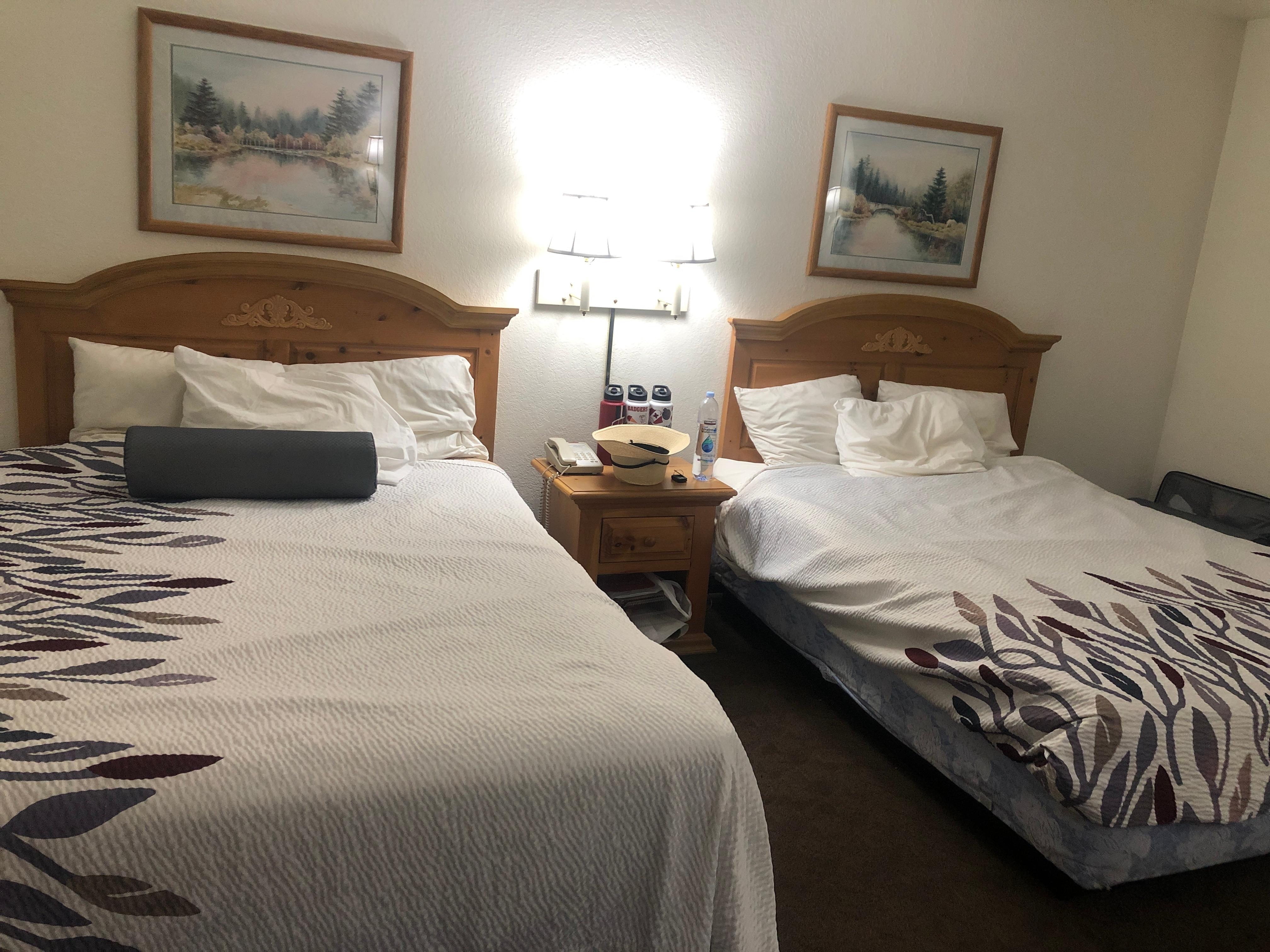 The beds
