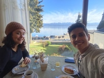 A vista do café da manhã