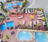 The pools below