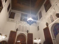 The reception area