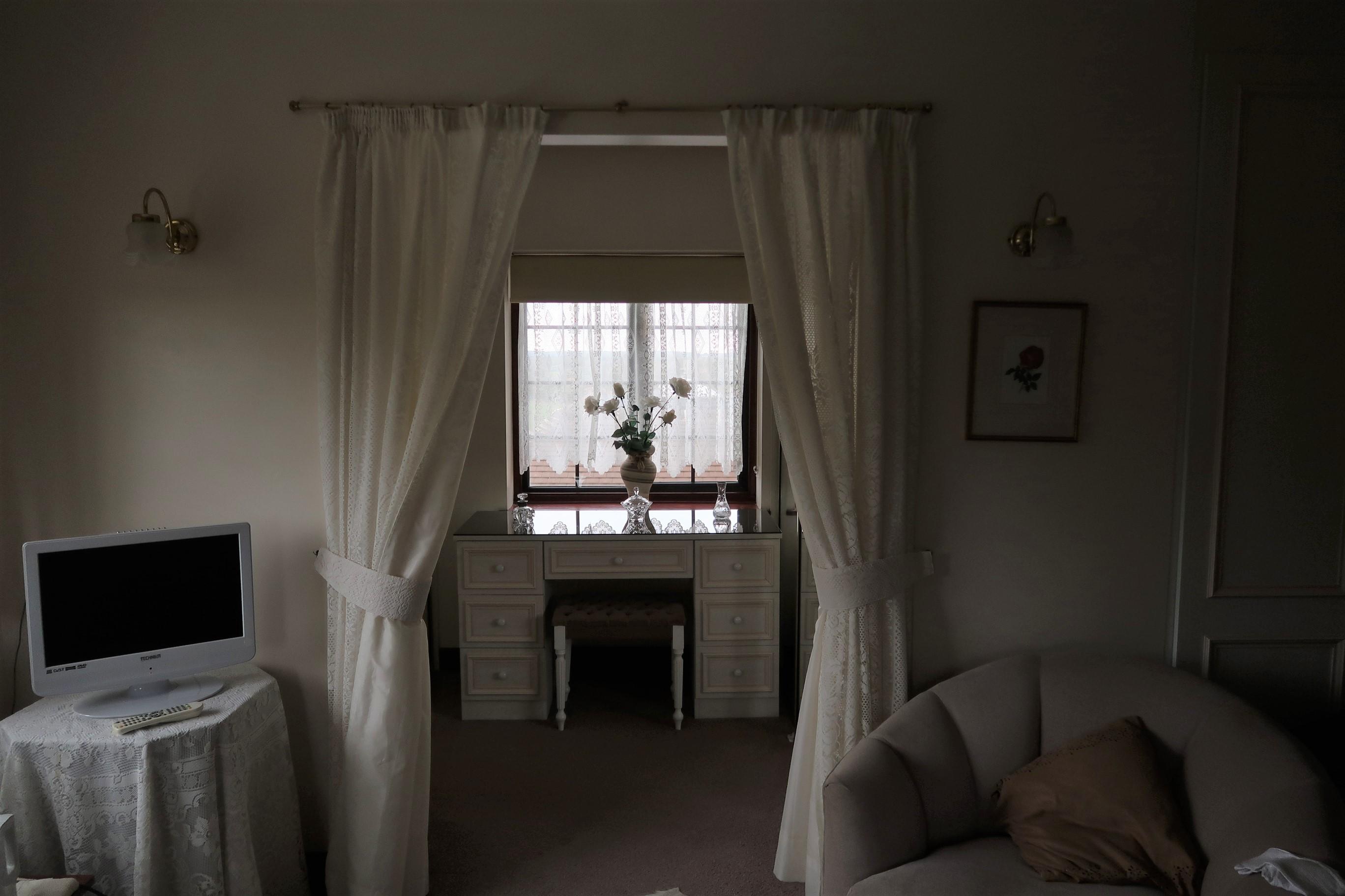 Bedroom looking into dressing room