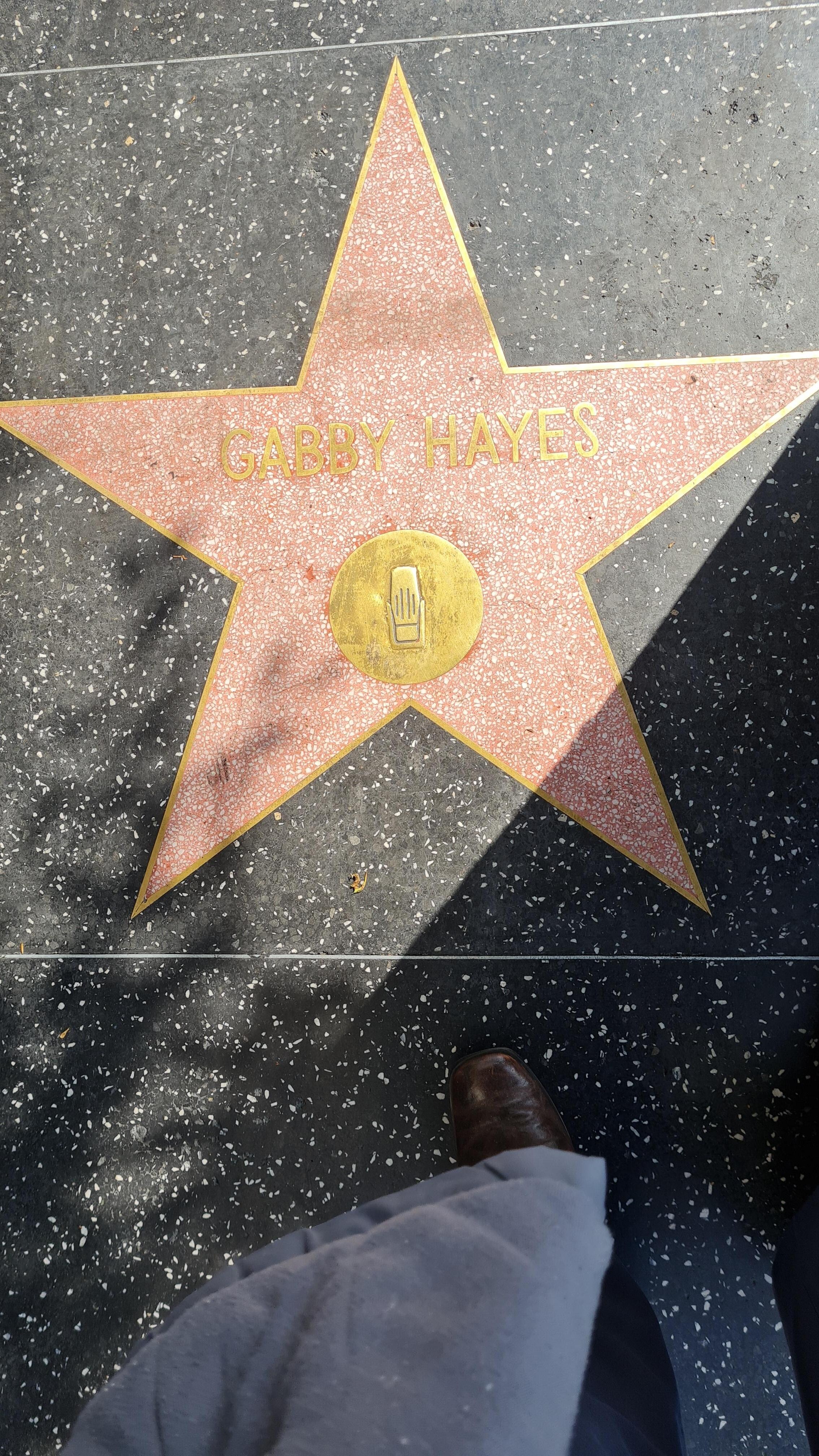 Gabby Hayes' Star on Hollywood Buolevard Walk of Fame