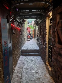 Walkway to get to the above door.