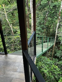 Ramp up to the house.