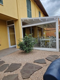 Outside