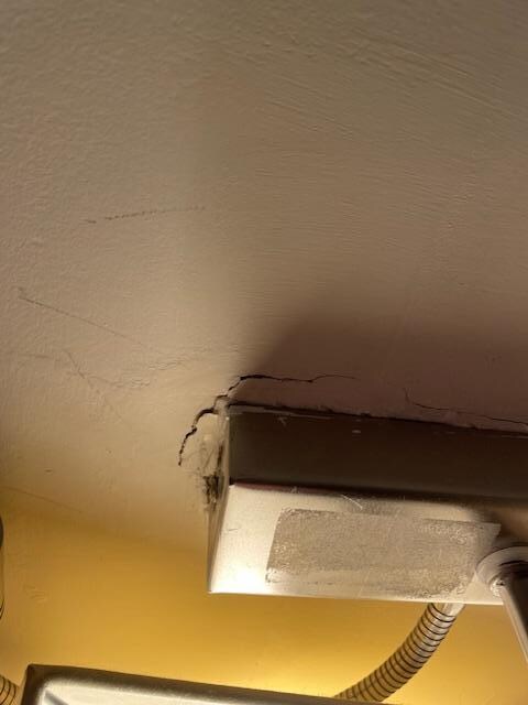Light fixture literally swinging from the fitting