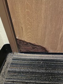 Damaged doors