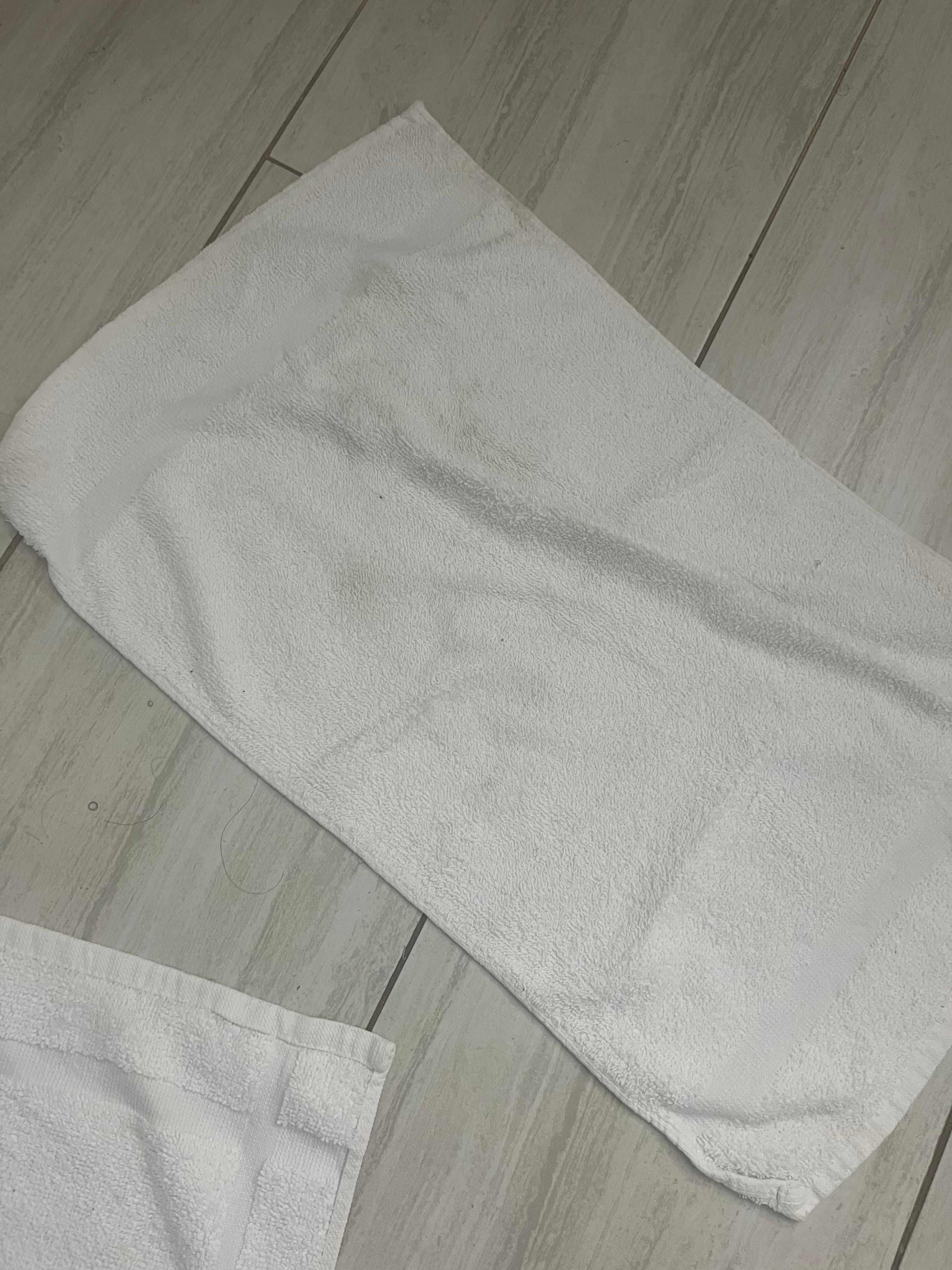 Stained towel
