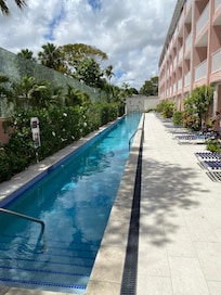 Adult only private pool for the ground floor deluxe rooms