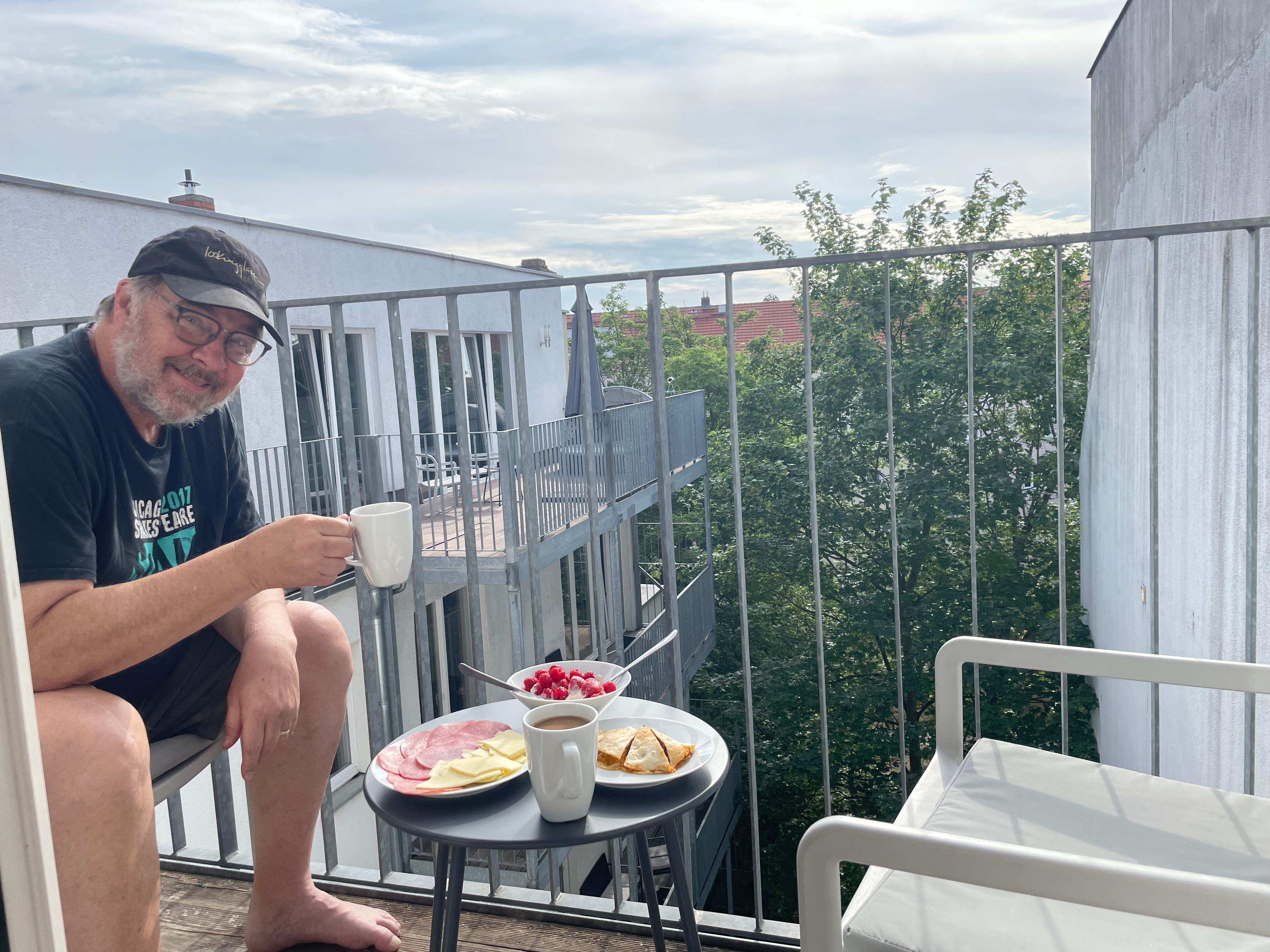 Breakfast on the balcony