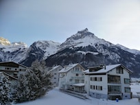 Unser Blick vom Balkon auf den Hahnen