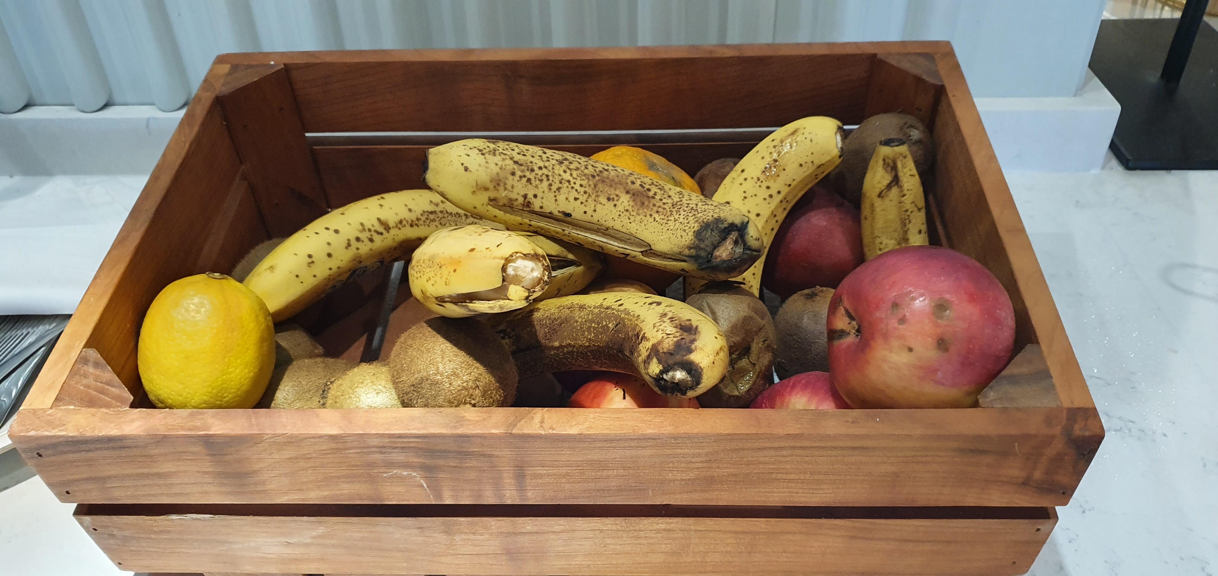 Absolutely rotten and unfit for consumption fruit at breakfast buffet.