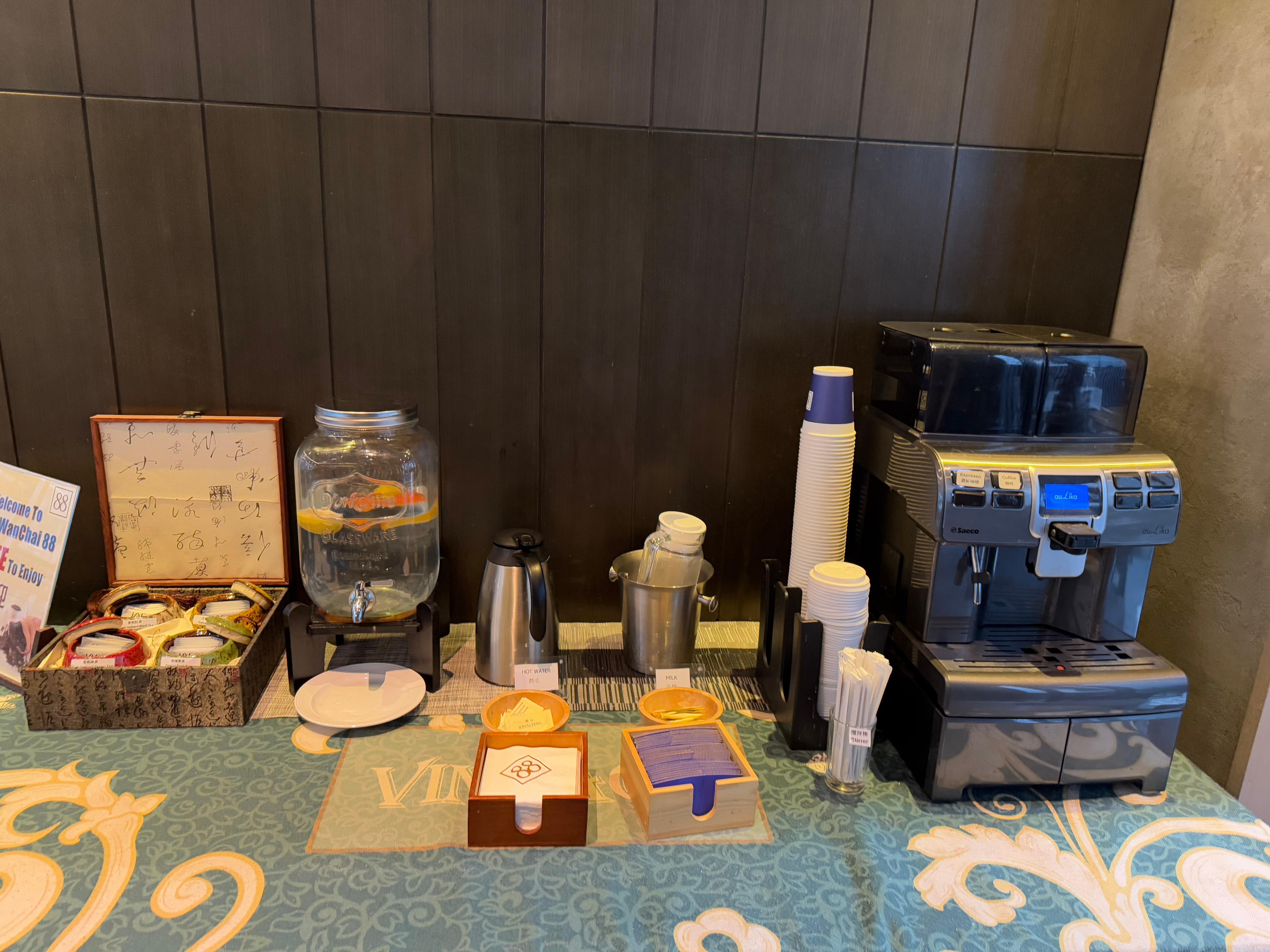 Complimentary Coffee and tea 