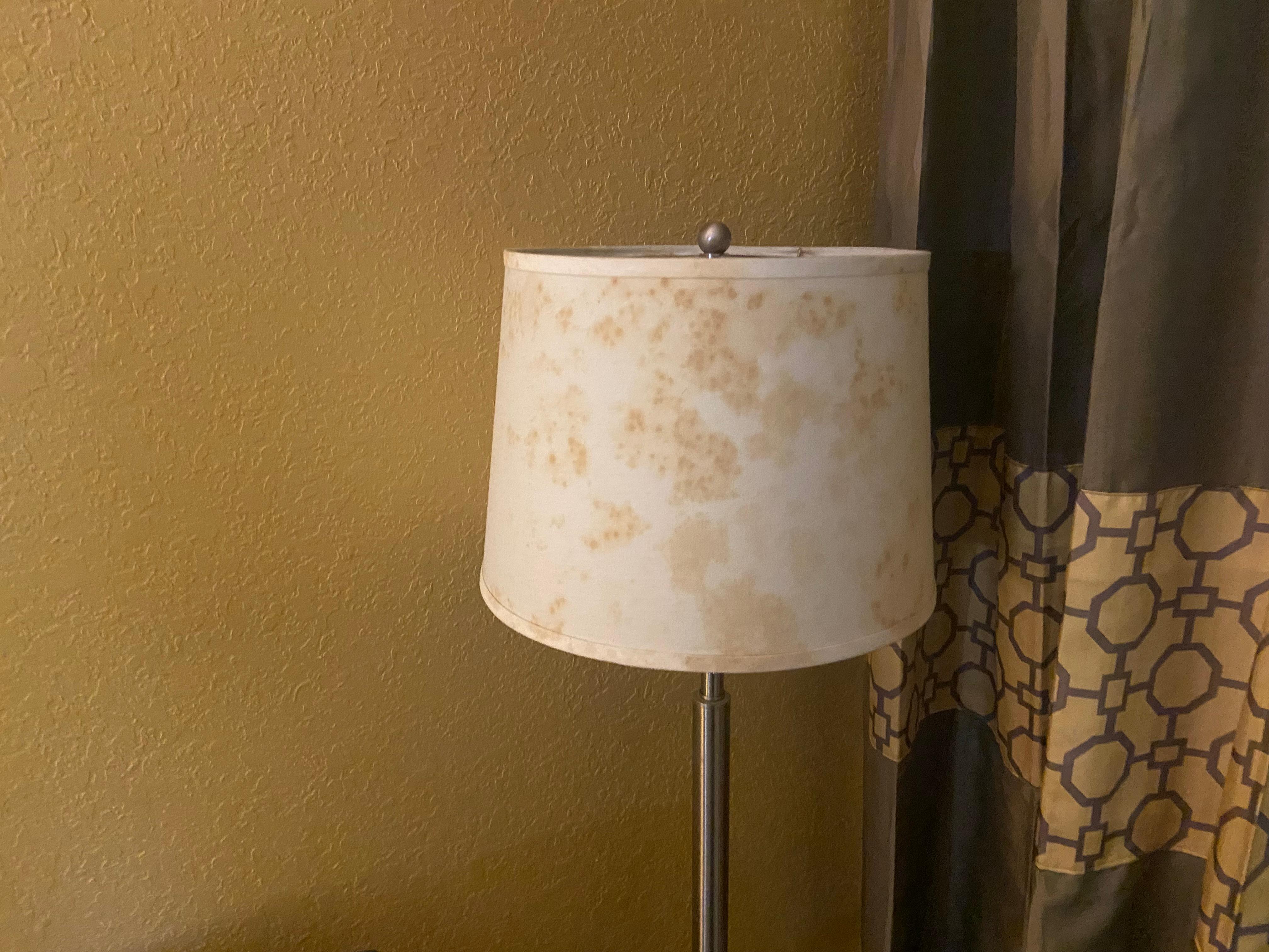 Suspicious stains on lamp shade