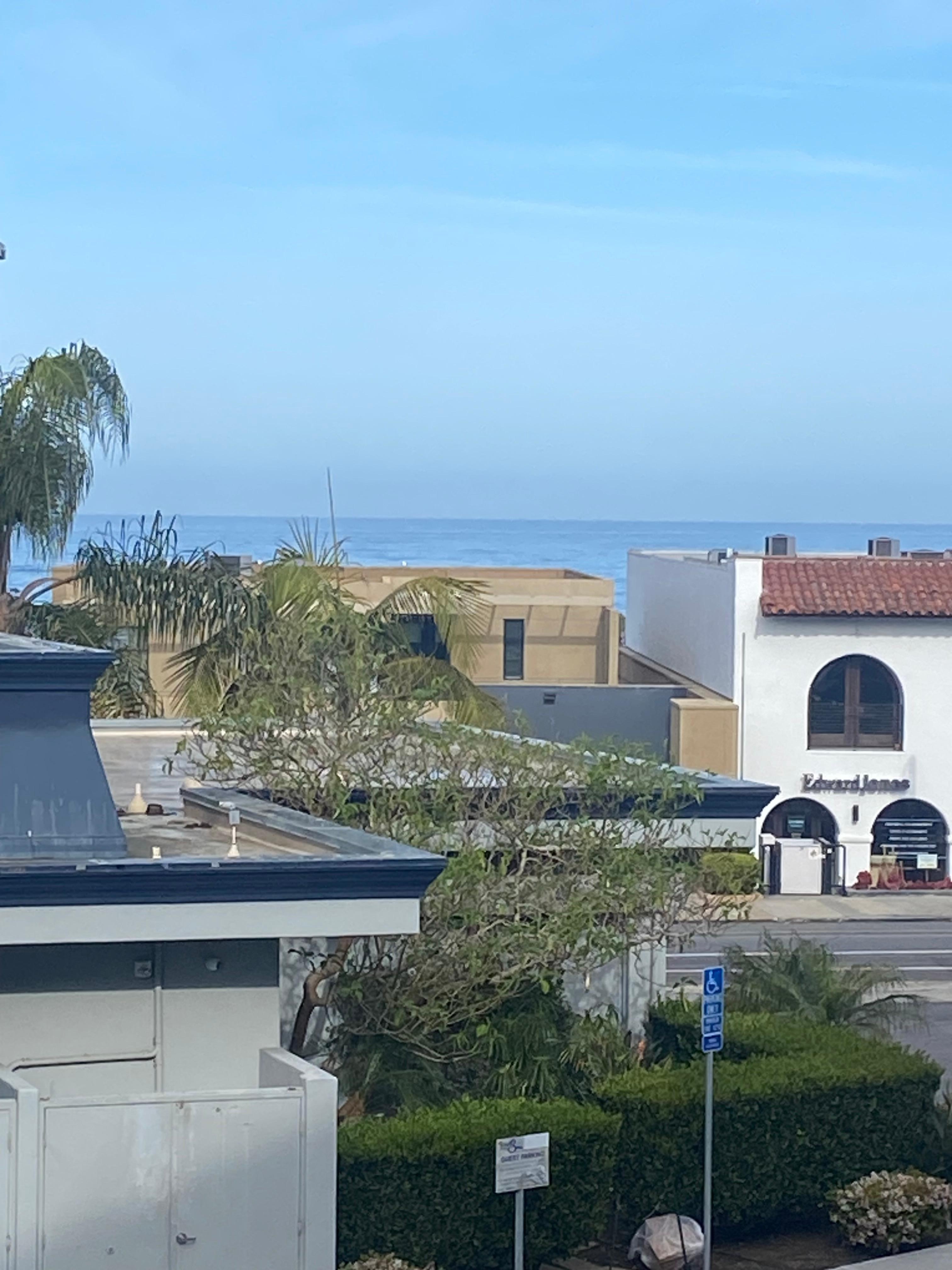 Ocean view from balcony