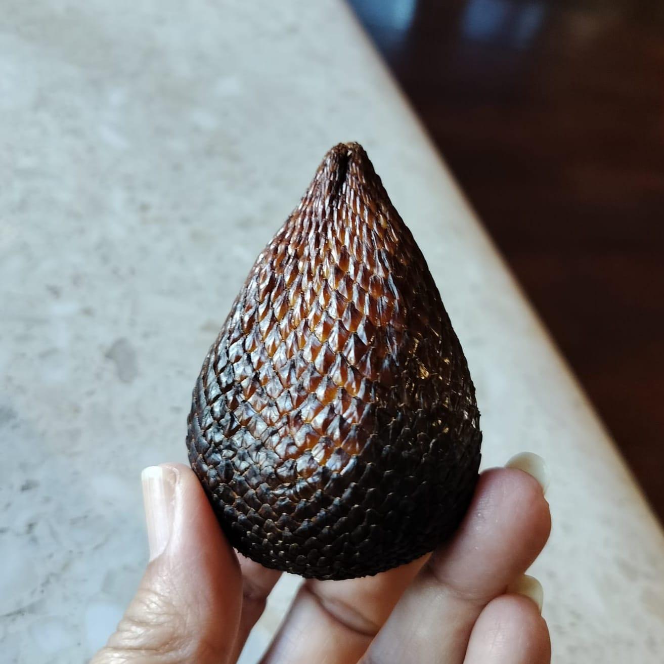 Snakeskin fruit, which is grown only in Indonesia (you can find it in Singapore and Malaysia though)