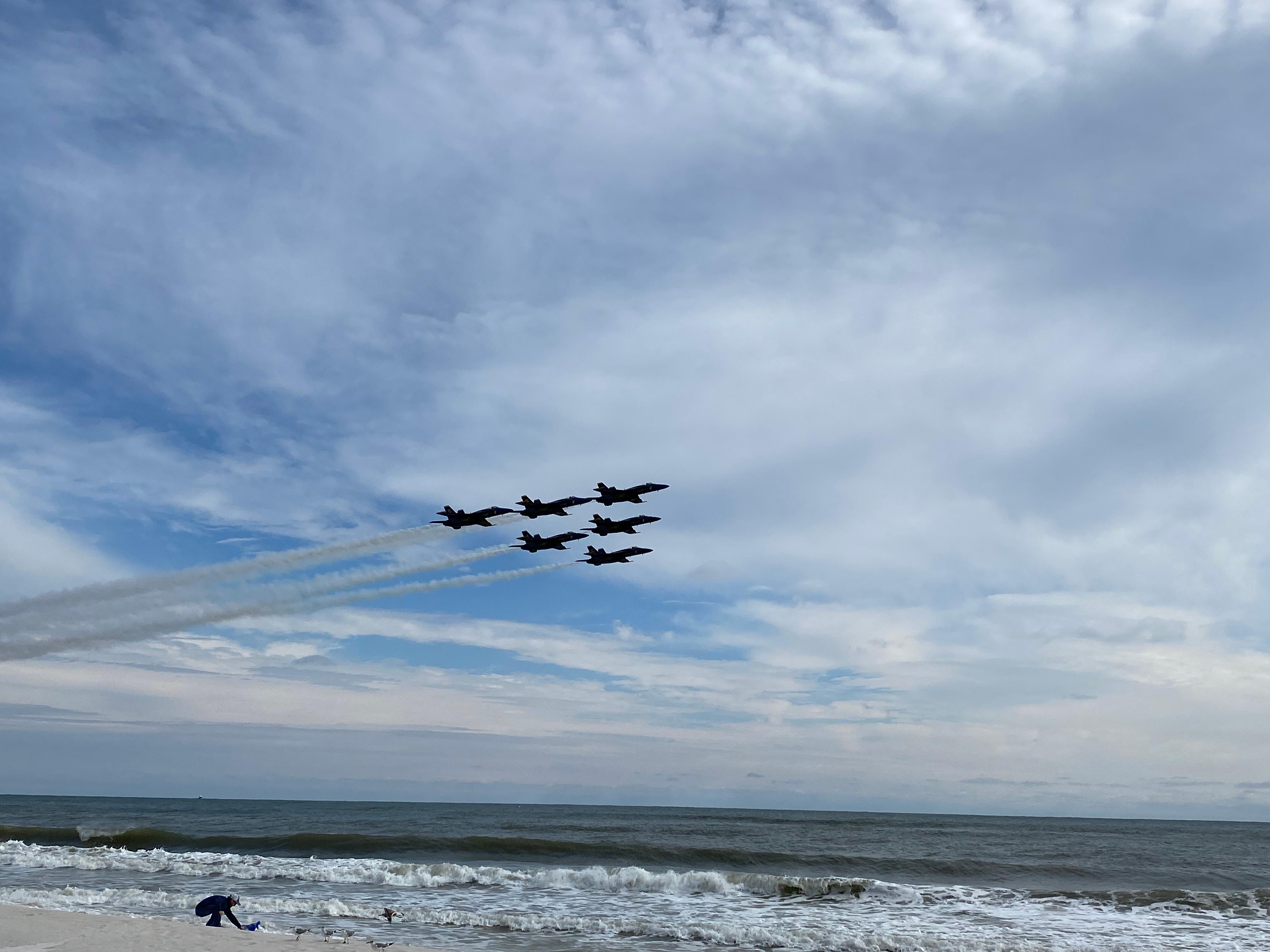 Blue Angels from the Beach