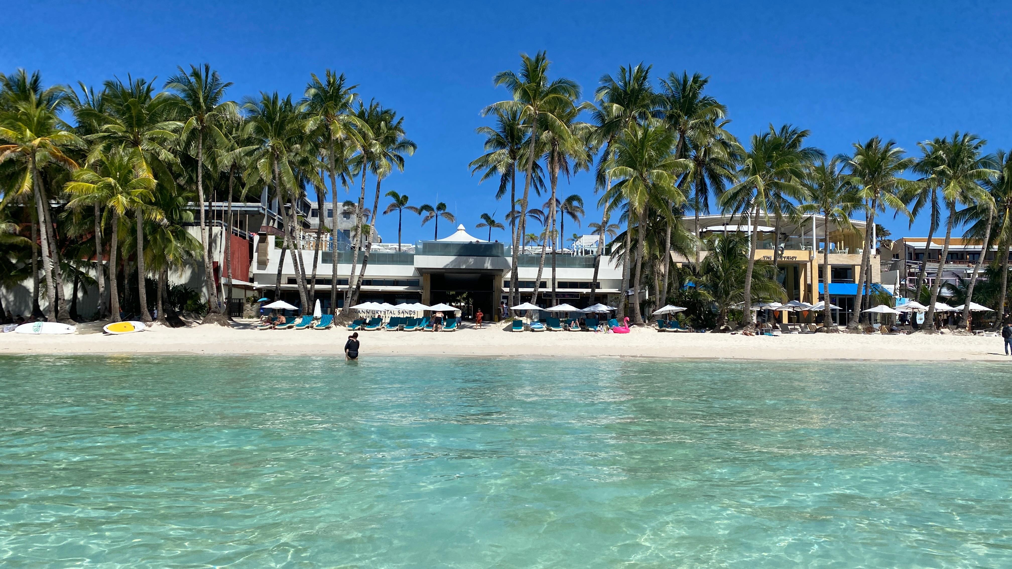 Hotel from the beach