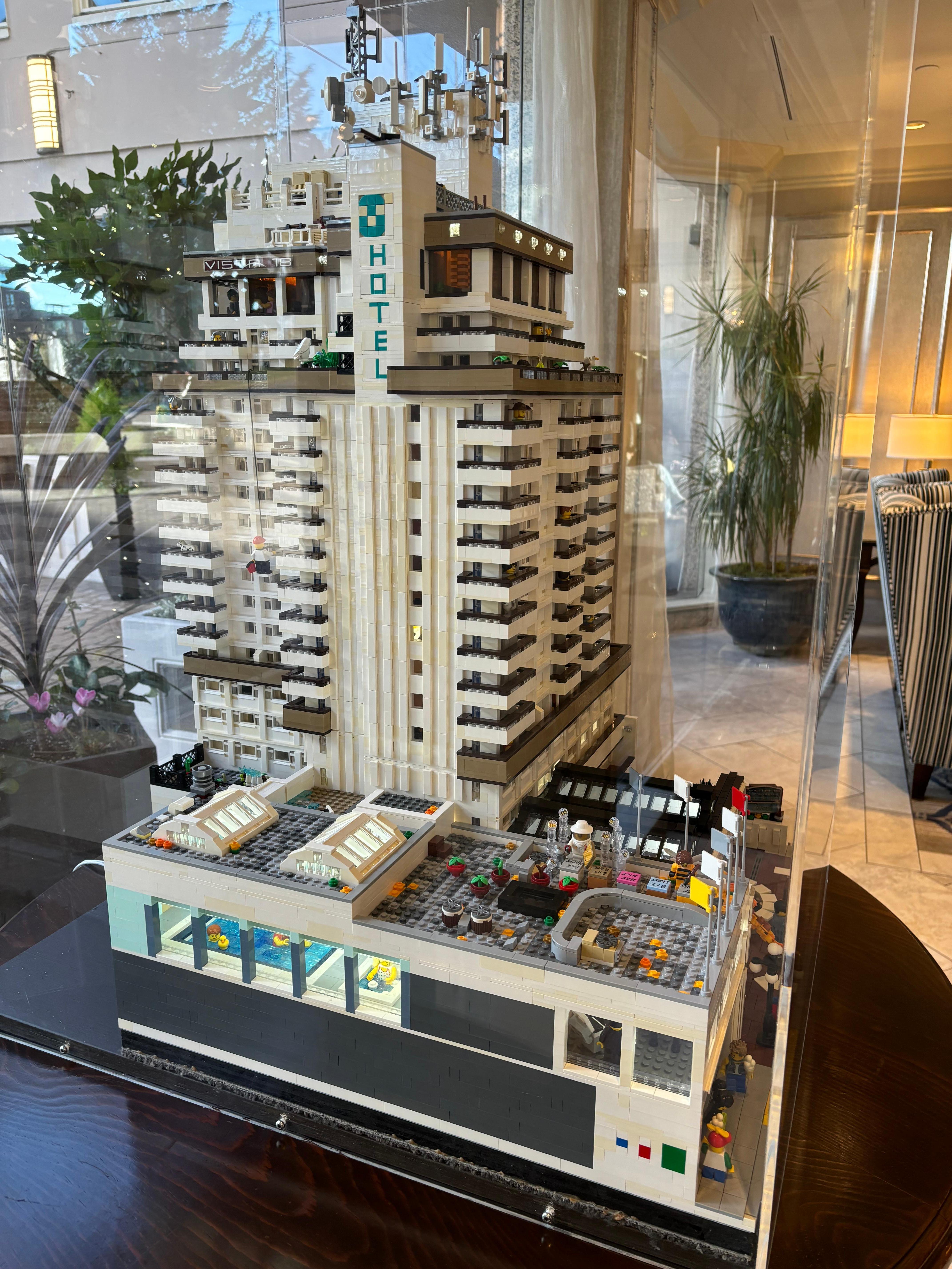 Lego rendition of the hotel 