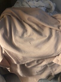 Bed cover with holes!