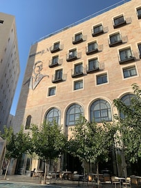 Outside of the hotel