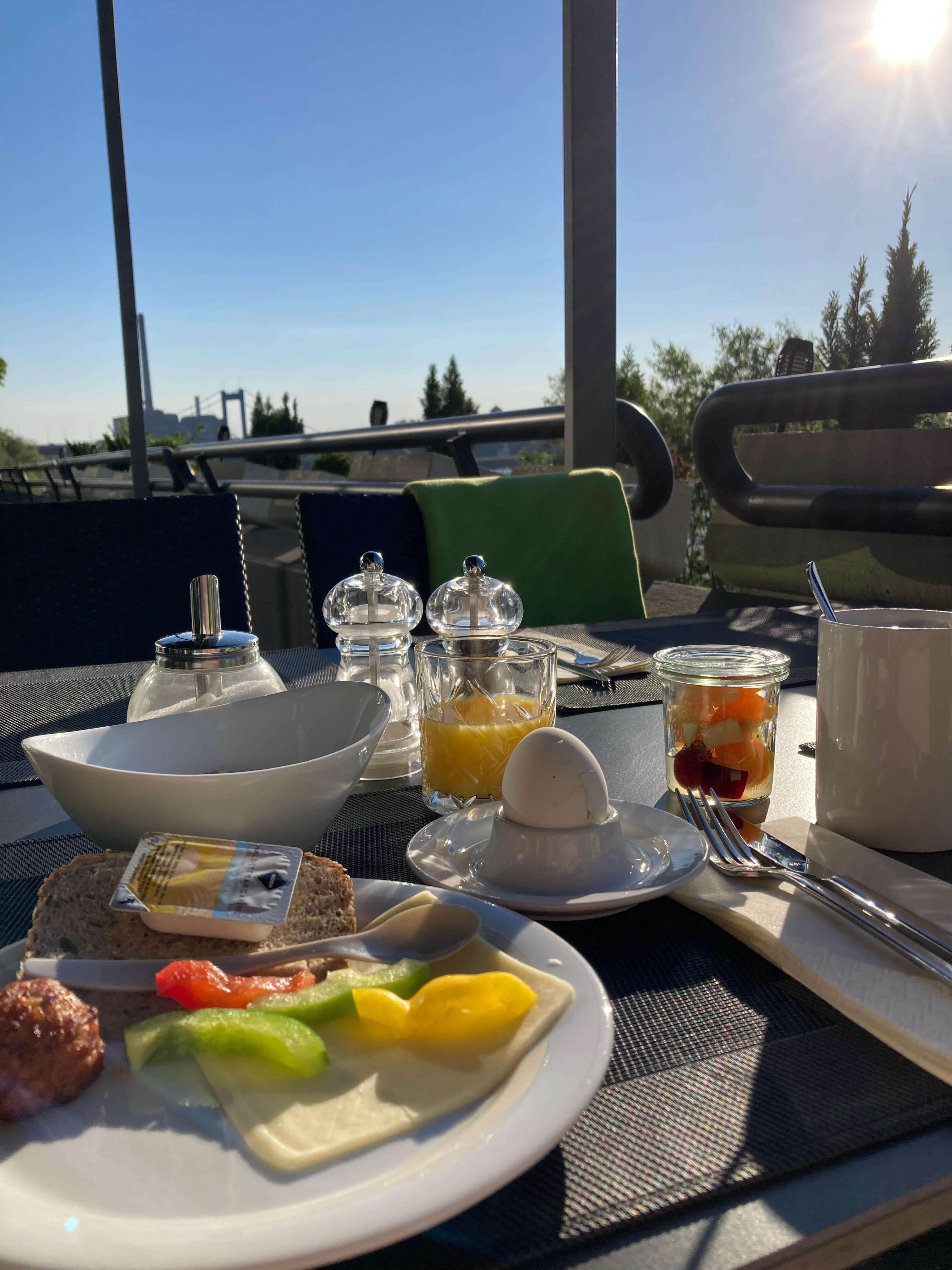 Breakfast with a view