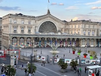 View out the window to the Gare de L’Est.