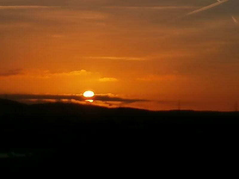 Sonnenaufgang über dem Odenwald
