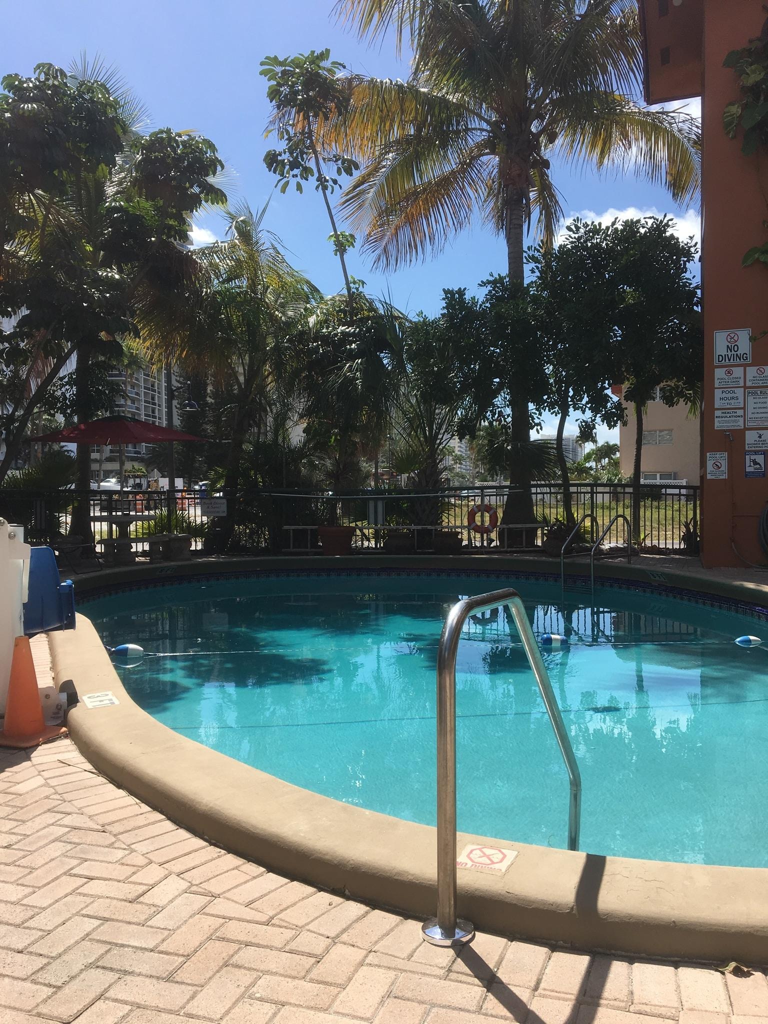 View of the tropical pool