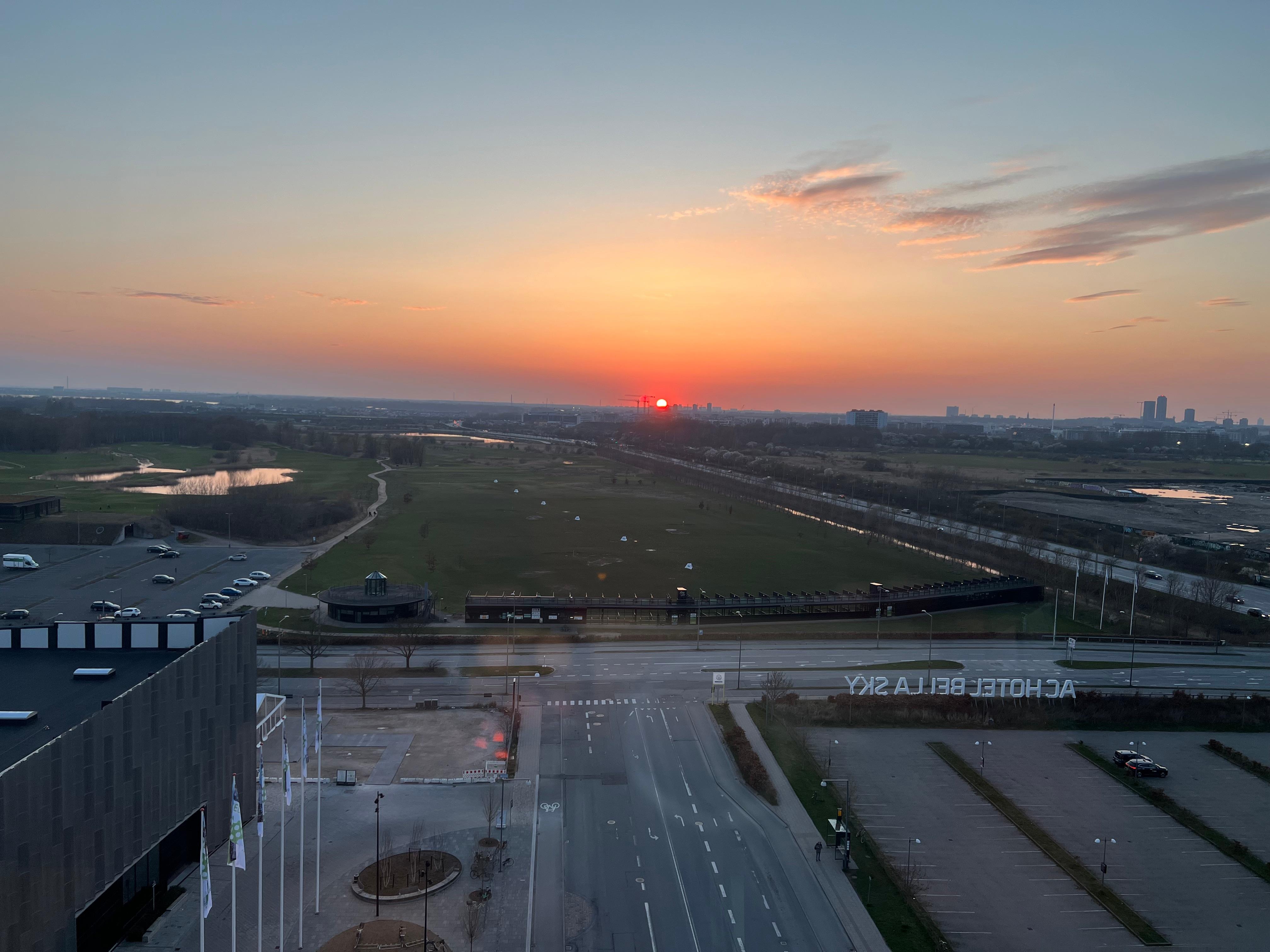 Atardecer desde la habitación en la Torre 2