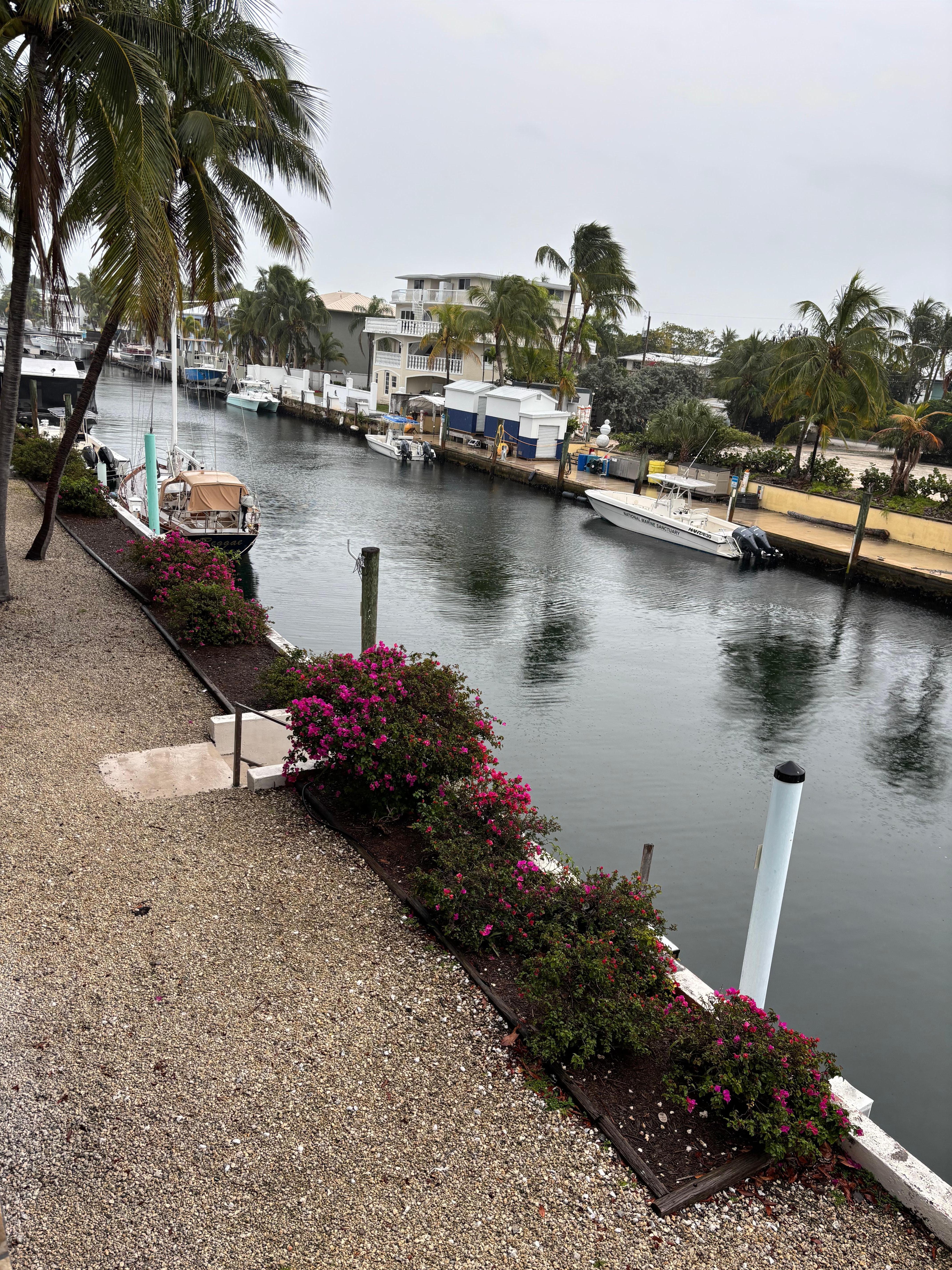 View of canal from balcony 