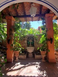Just outside of the lobby of Casa Schuck