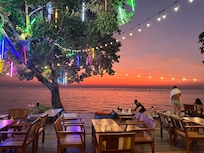Sunset from the bar patio