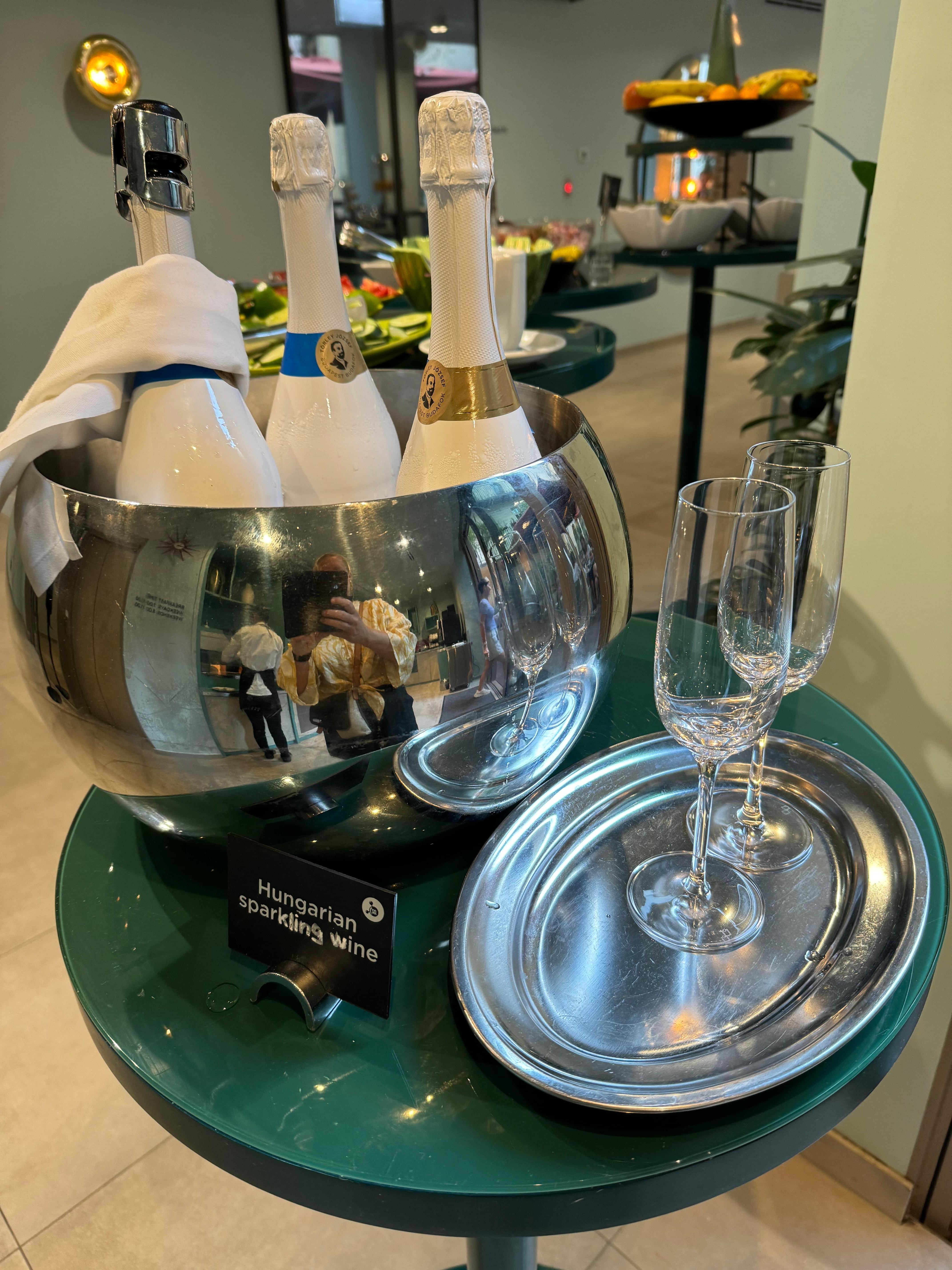 Drinks for breakfast. Yes please