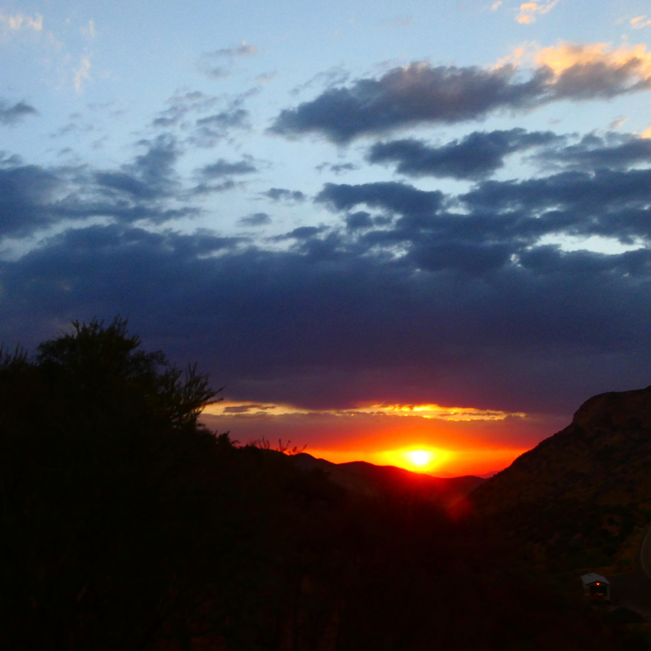 Beautiful sunset near Bisbee.