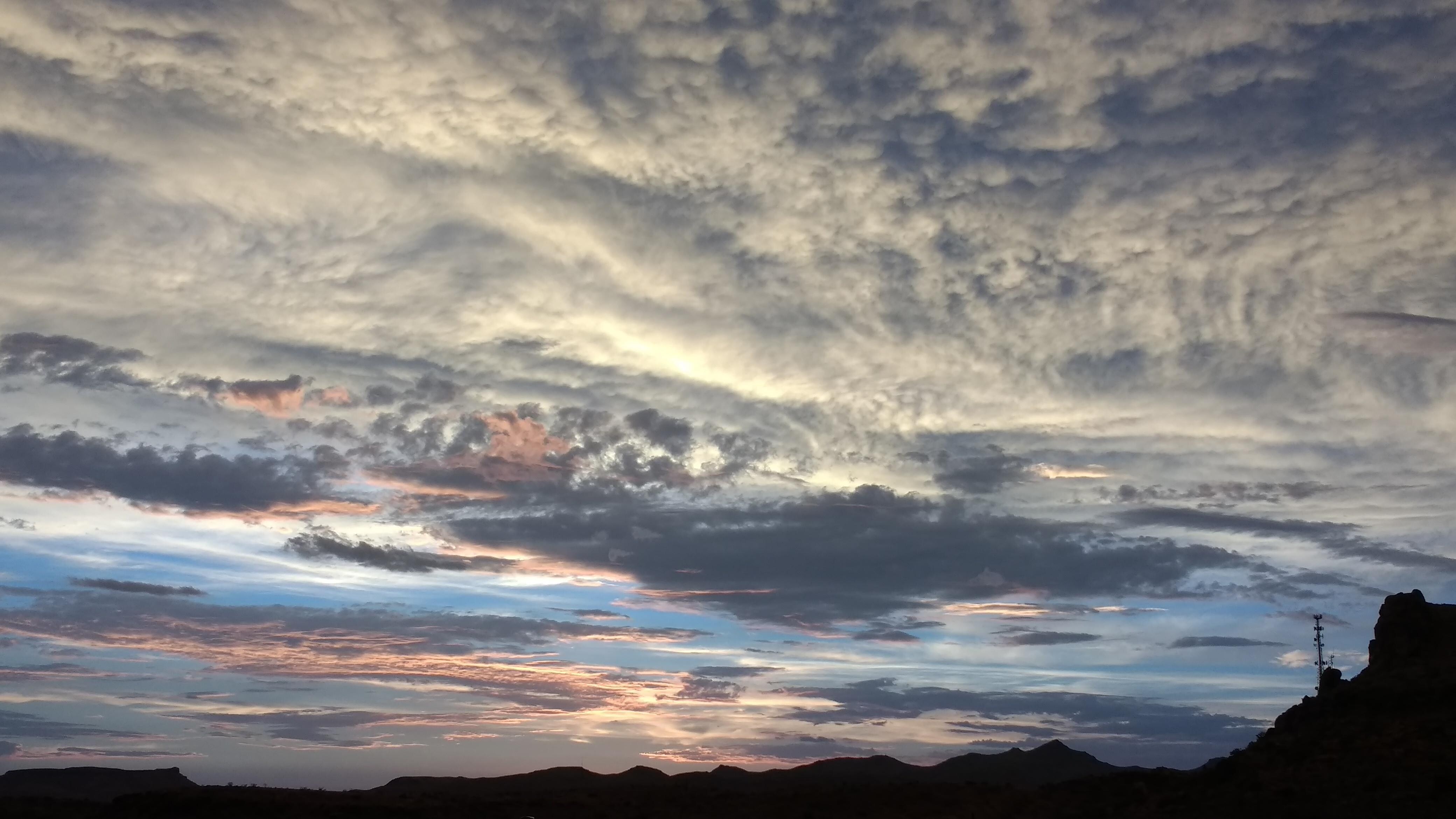 Sunset from front of hotel