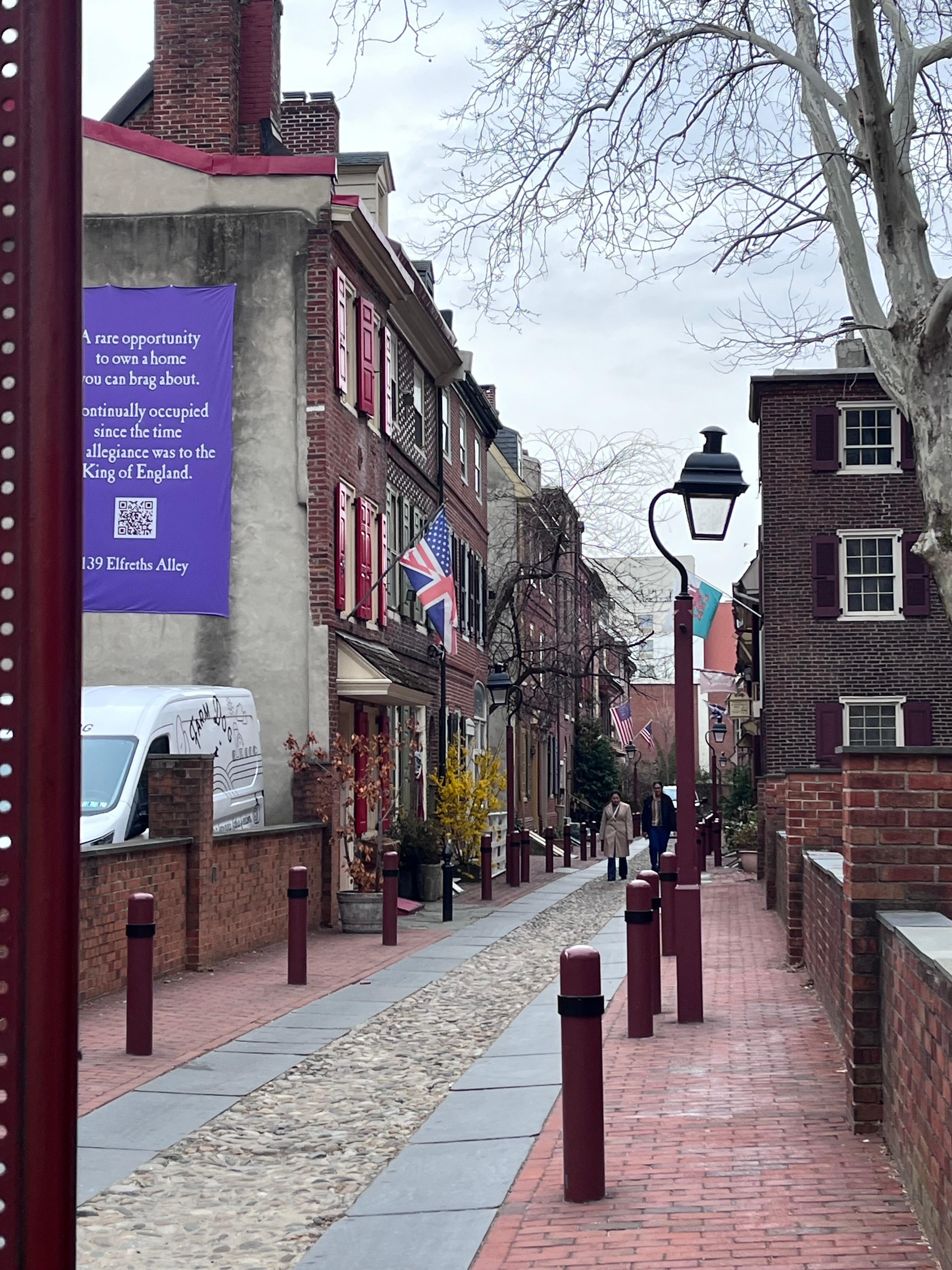 Elfreth’s Alley (literally around the corner from the hotel)