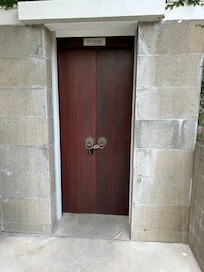 Villa boundary door