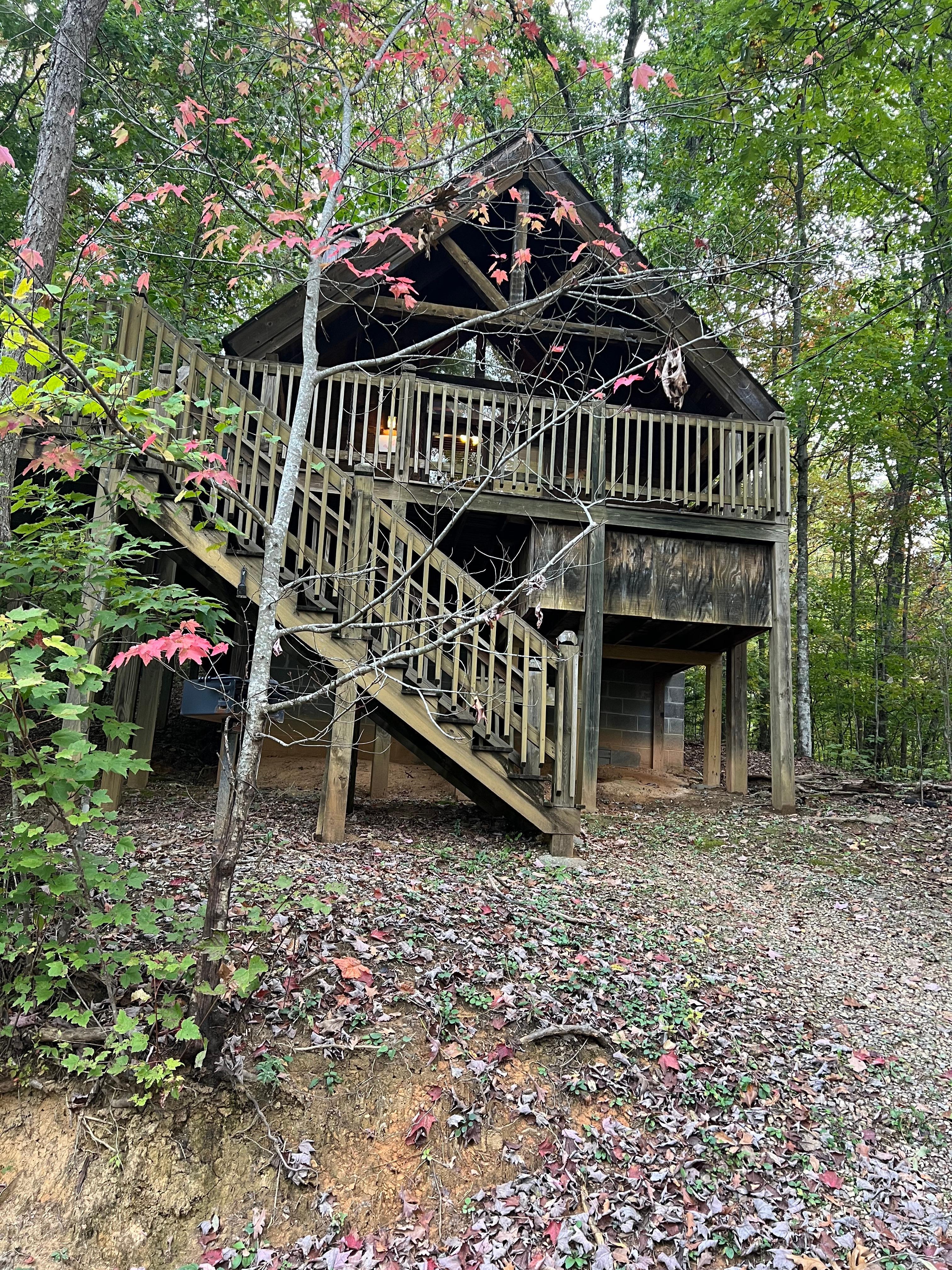 Mountain Berry was a cute cabin tucked away in the woods to provide privacy. 