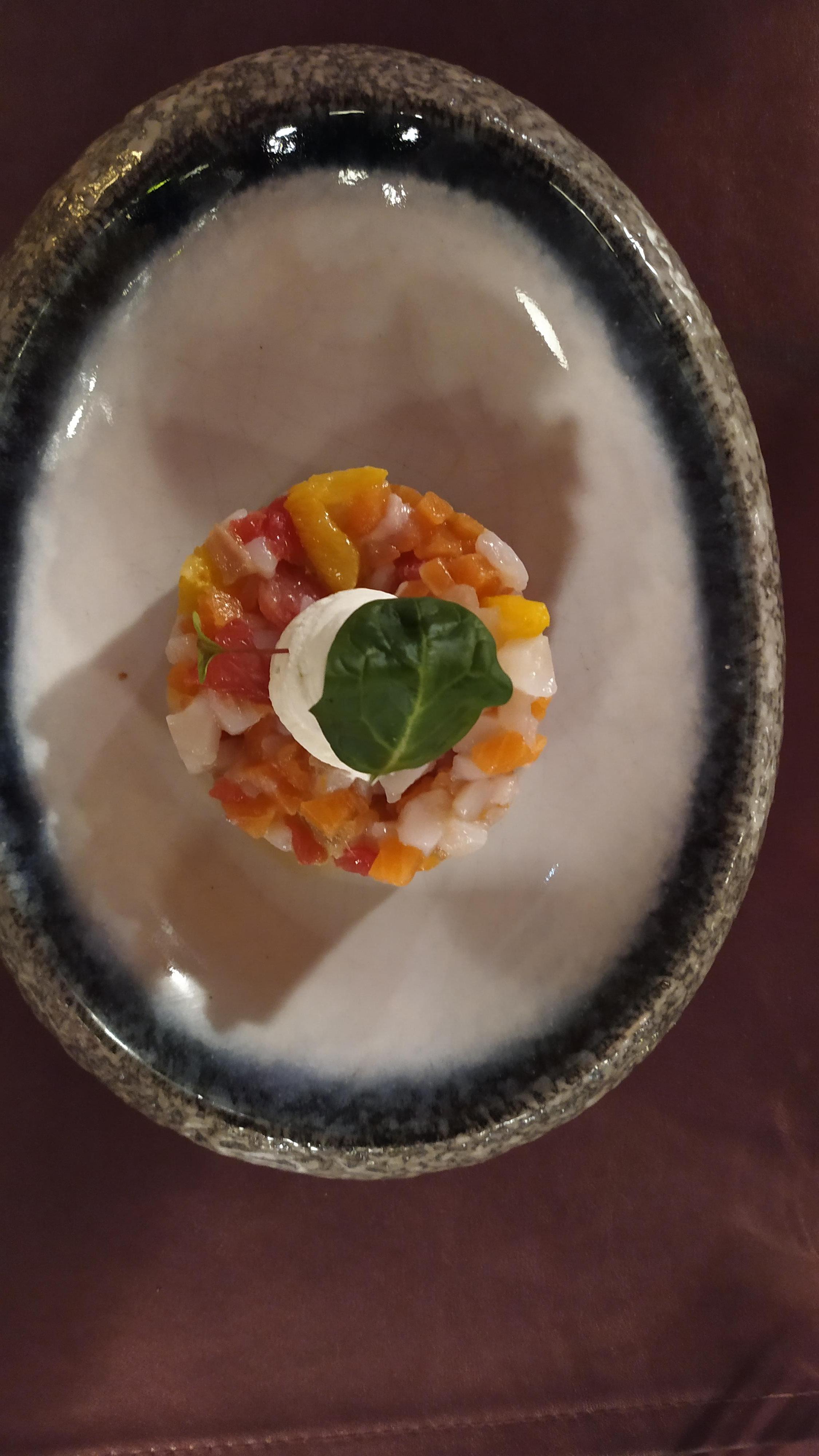 Tartare de truite et St Jacques aux agrumes