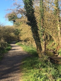The pathway to Poppit Sands